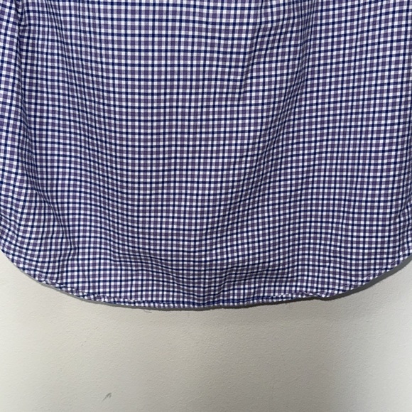 Ralph Lauren Purple Plaid Button Up Mens Med 100% Cotton Professional Work EUC - Picture 10 of 14